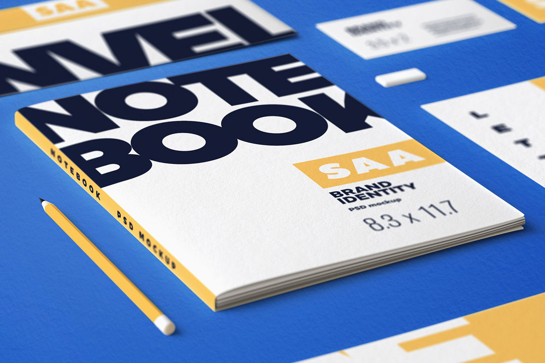 7 Stationery Mockup Set Grapbox™ Free Digital Asset